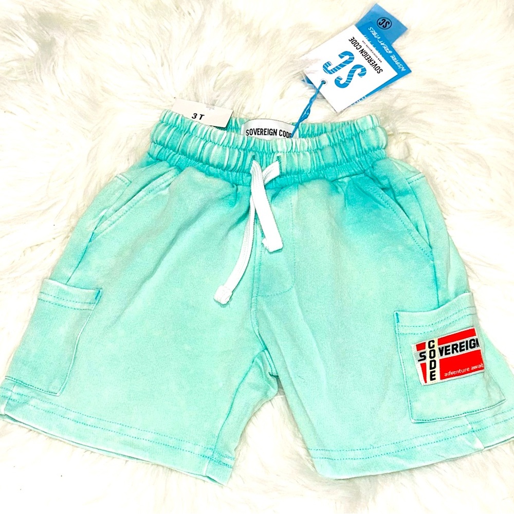 Sovereign Code Kids Aqua Shorts 2T NWT